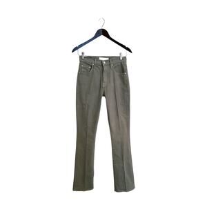 NEW Mother The Insider Hover Green High Rise Flared Bootcut Jeans Size 26